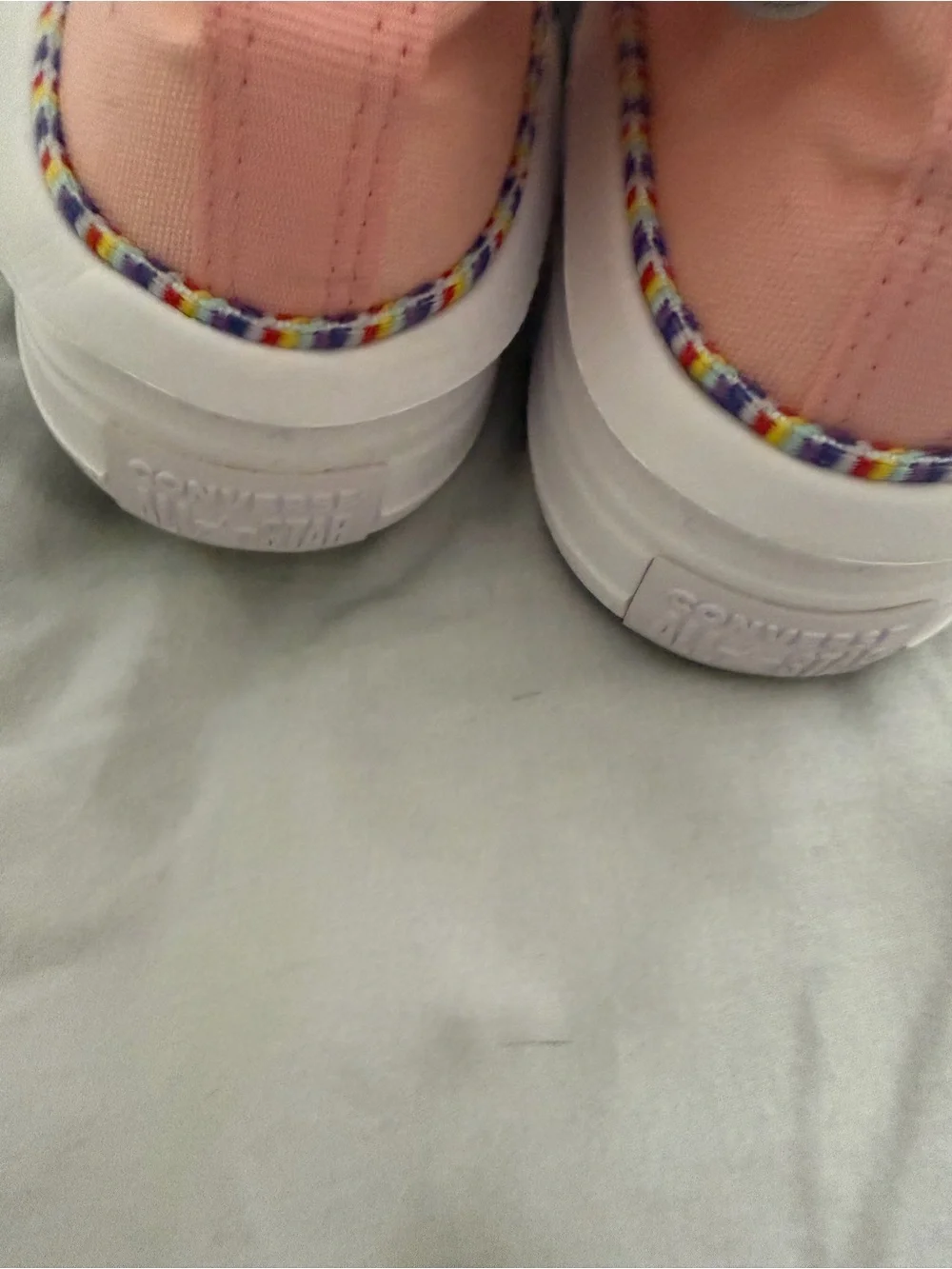Converse Friendship Bracelet Pink and White Kids' High-Top Sneakers